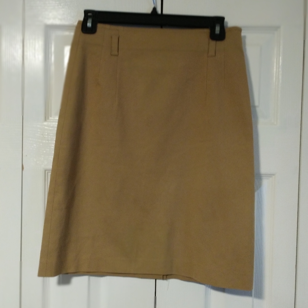 Theory Khaki Pencil Skirt